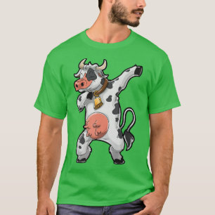 Farm Animal Lover Farmer Funny Dabbing Cow  T-Shirt