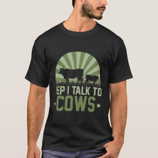 Farm Animal Lover Gift Idea Retro Cow T-Shirt