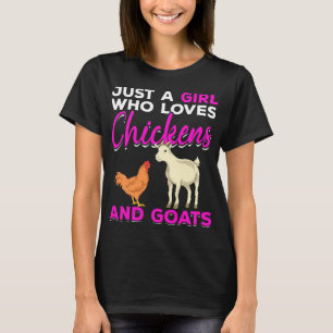 Farm Animal Lover Girls Farmer Women Farming Goat  T-Shirt