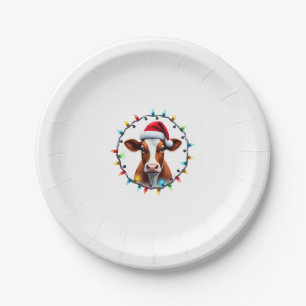 Farm Animal Xmas Pajamas Costume Farmer Christmas  Paper Plate
