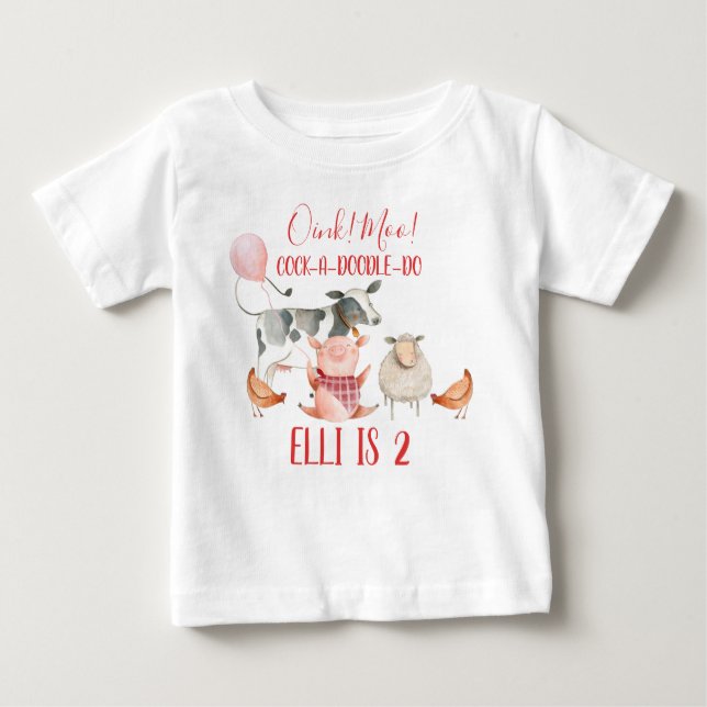 Farm Animals Baby T-Shirt (Front)