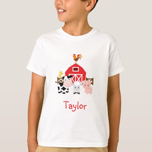 Farm Animals Banyard Kids / Family T-Shirt (Front)
