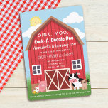 Farm Animals Barnyard Birthday Invitation<br><div class="desc">Celebrate your sweetie's special day with this Farm Animals Barnyard Birthday design.  You can customise this further by clicking on the "PERSONALIZE" button.  Matching Items in our shop for a complete party theme. For further questions please contact us at ThePaperieGarden@gmail.com</div>