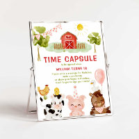 Farm Animals Barnyard Birthday Time Capsule