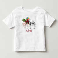 Farm Animals Birthday Balloons And Hats Kid's Name