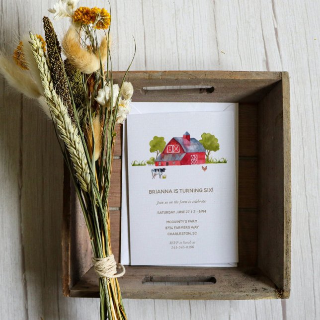 Farm Animals Birthday Celebration Invitation (Creator Uploaded)