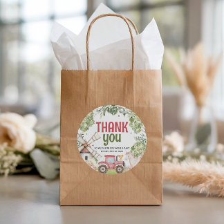 Farm Animals Birthday Favor Tags