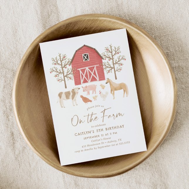 Farm Animals Birthday  Invitation (Creator Uploaded)