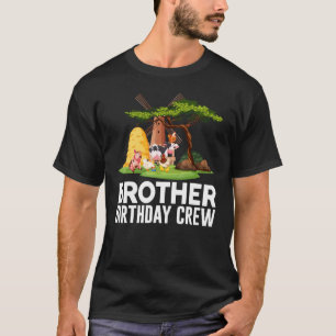 Farm Animals Birthday Party Brother Birthday Crew T-Shirt