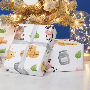 Farm Animals Birthday Wrapping Paper