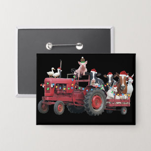 Farm Animals Christmas Truck Country Tractor Xmas