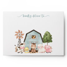 Farm Animals, Cute Animals, Blue Barn, Baby Shower
