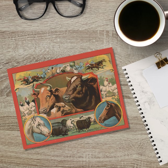 Farm Animals Ephemeral Ad  Postcard (Creator Uploaded)