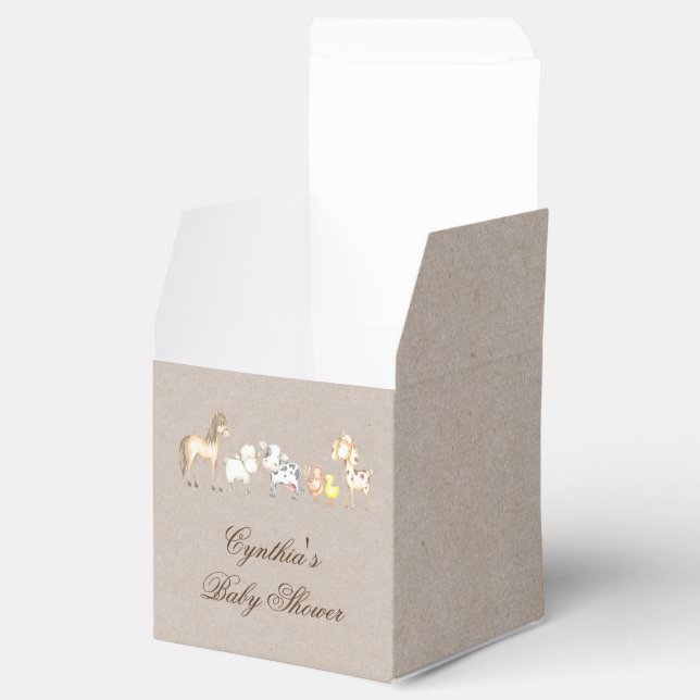 Farm Animals Favour Box (Opened)