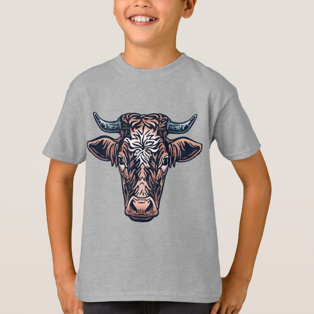 Farm Animals Friends Cow  T-Shirt (Front)