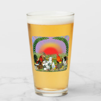 Farm Animals Glass