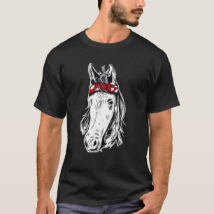 Farm Animals Horse White Mould T-Shirt