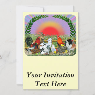 Farm Animals Invitation