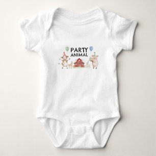 Farm Animals Kids Birthday Party Animal Bodysuit