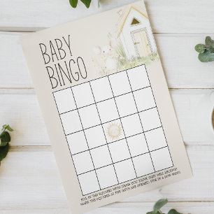 Farm Animals Meadow Double Sided Baby Shower Game