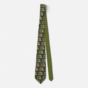 Farm animals mosaic tie