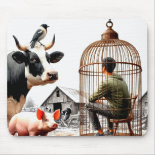 Farm Animals Mouse Pad