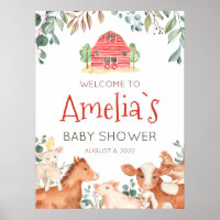 Farm Animals Parade Welcome Baby Shower