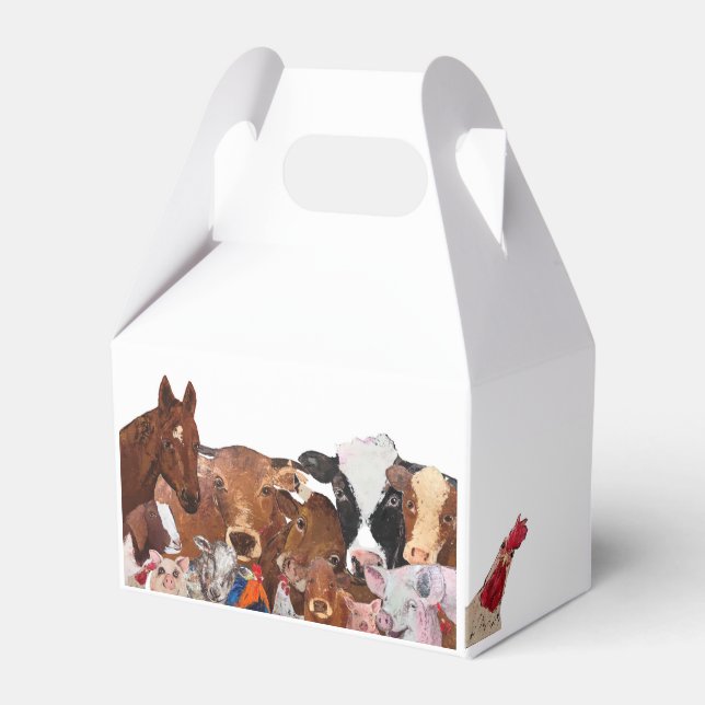 Farm Animals Party favour Box (Front Side)