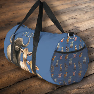 Farm Animals Personalised Kids Duffle Bag