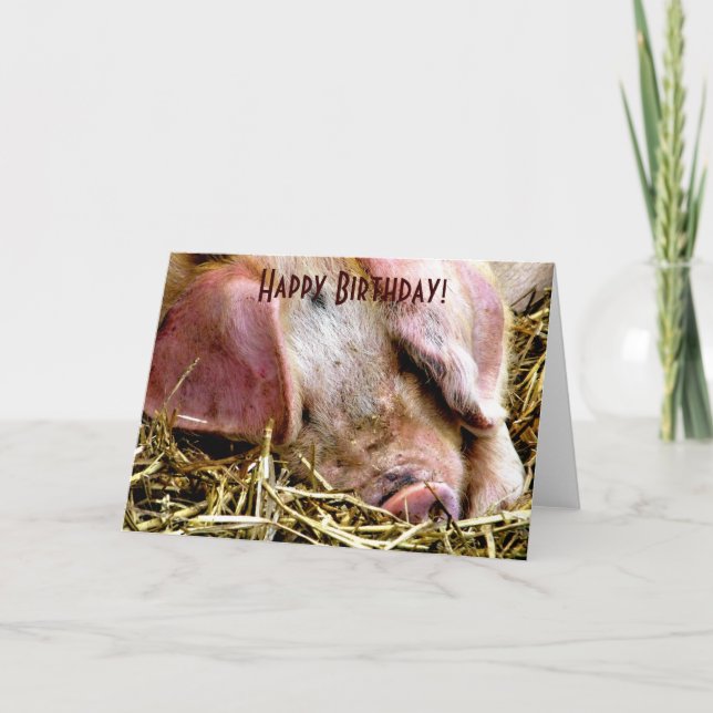 FARM ANIMALS, PIGS CARD (Front)