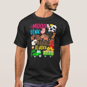 Farm Animals Sounds Oink Baa Neigh Cluck Moo Toddl T-Shirt