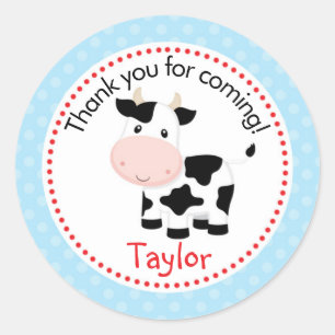 Farm Animals Stickers (Blue for Boys)