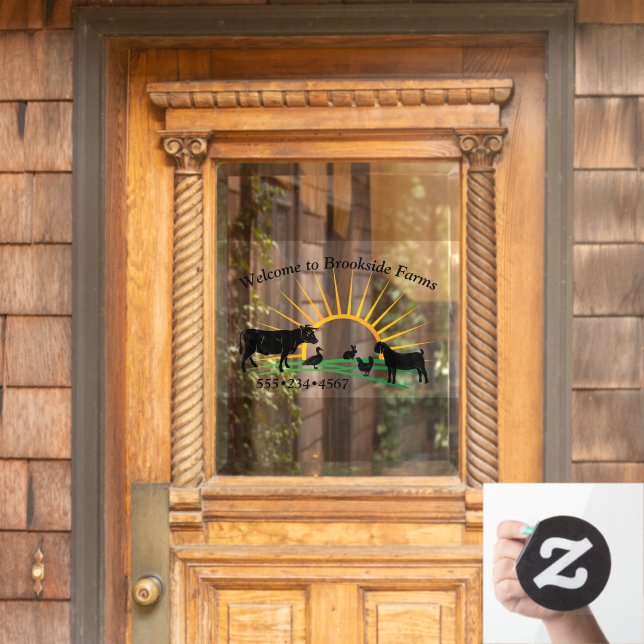 Farm Animals Sunrise  (Home Door)