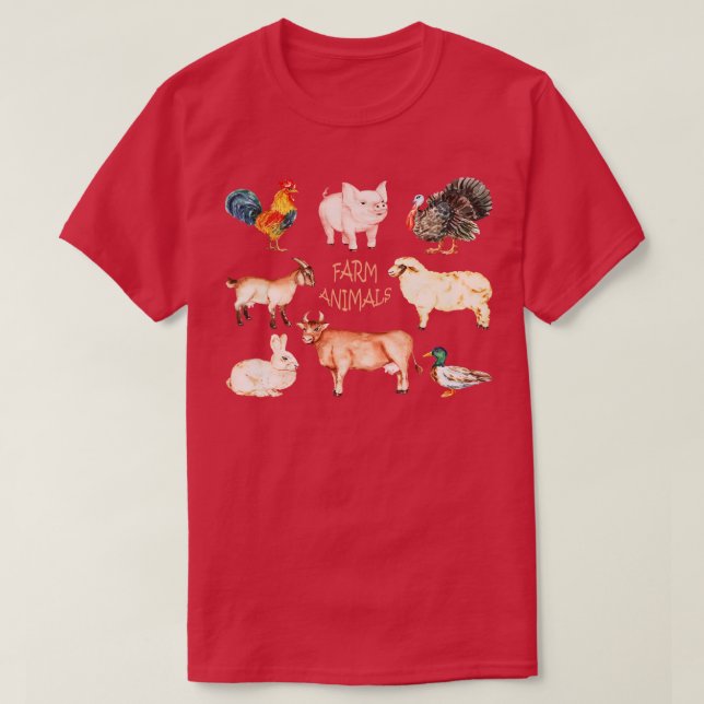 Farm Animals T-Shirt (Design Front)