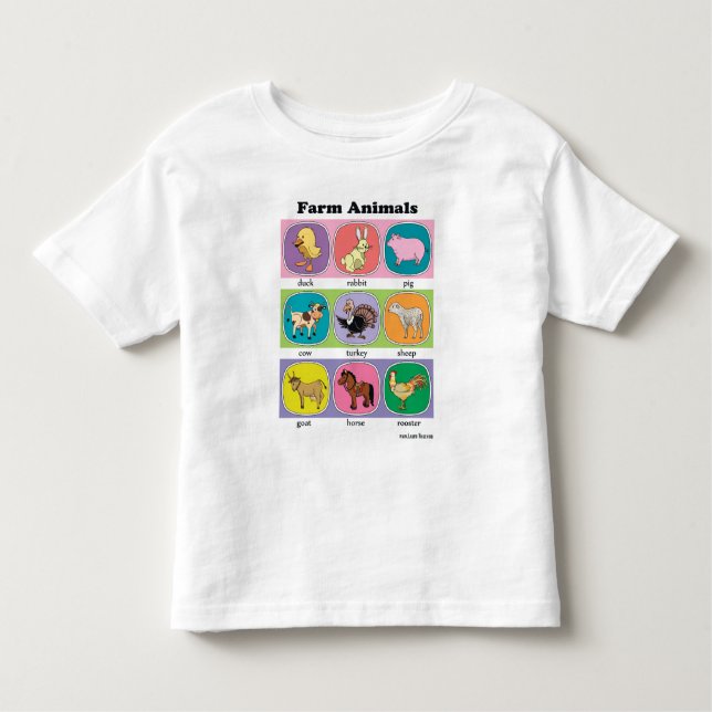 Farm Animals Toddler T-Shirt (Front)