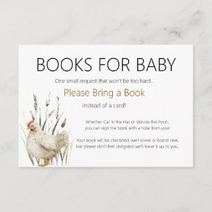 Farm Animals Tractor Books for Baby Card