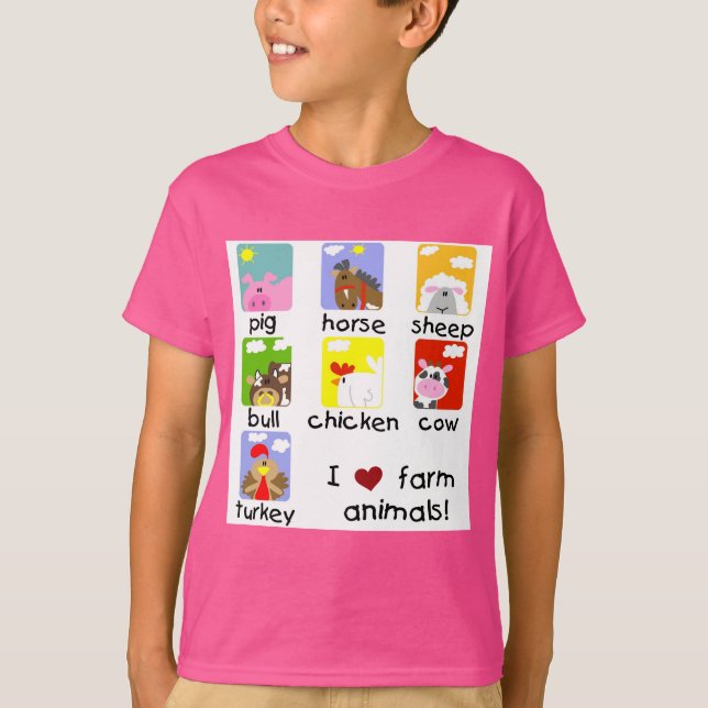 Farm Animals Tshirts and Gifts (Front)