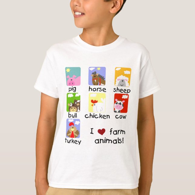 Farm Animals Tshirts and Gifts (Front)