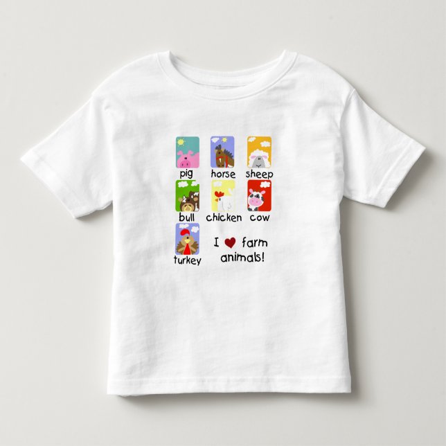 Farm Animals Tshirts and Gifts (Front)