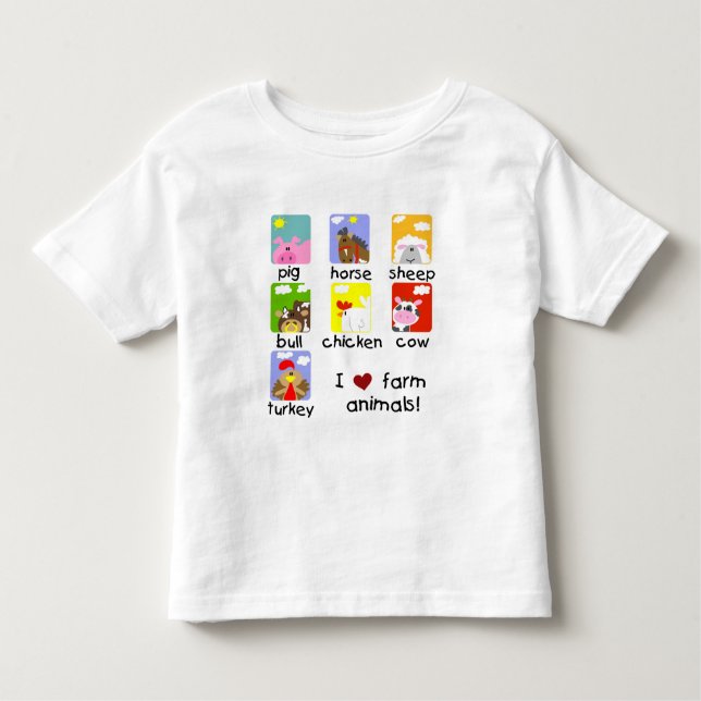 Farm Animals Tshirts and Gifts (Front)