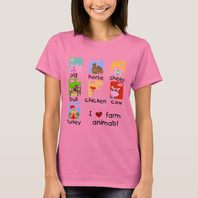 Farm Animals Tshirts and Gifts (Front)