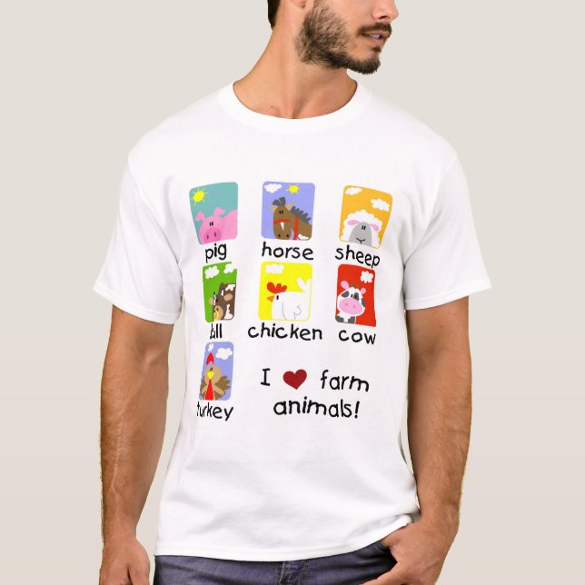 Farm Animals Tshirts and Gifts (Front)