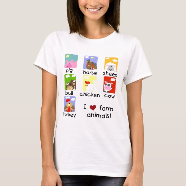 Farm Animals Tshirts and Gifts (Front)