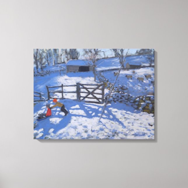 Farm at Elton near Rowsley 2008 Canvas Print (Front)