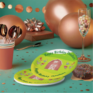 Farm Barn Birthday Party Paper Plate