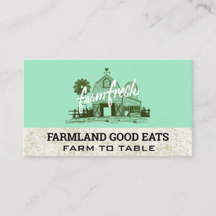 Farm Barn Home Grown Business Card