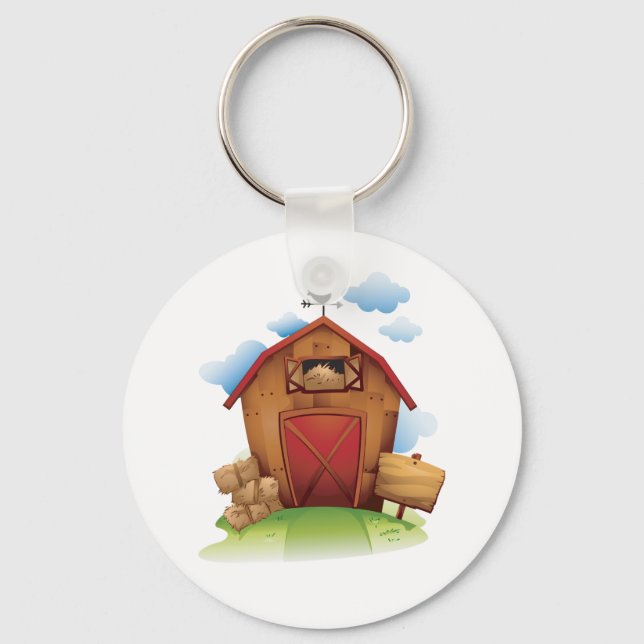 Farm Barn Key Ring (Front)