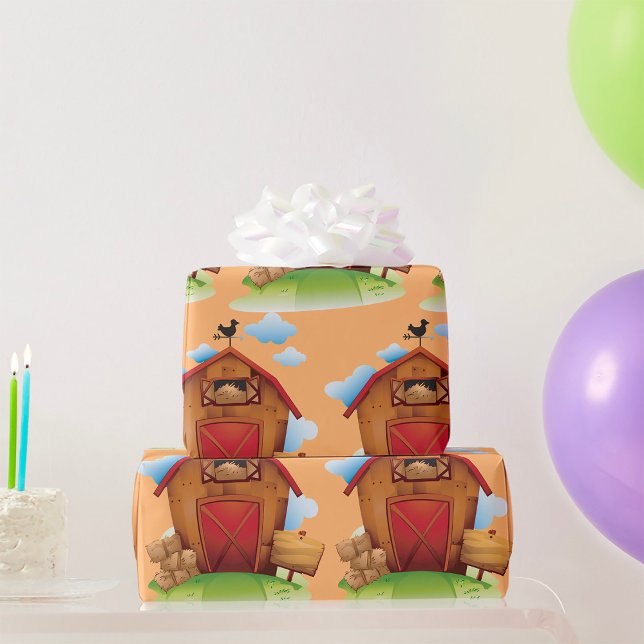 Farm Barn Wrapping Paper (Creator Uploaded)