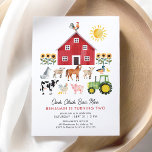 Farm Barnyard Animals Birthday Invitation<br><div class="desc">Celebrate your little one's birthday with this farm themed invitation,  featuring all kinds of farm animals and a big red barn!</div>