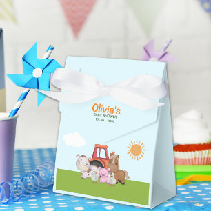 Farm Barnyard Baby Shower Favour Box